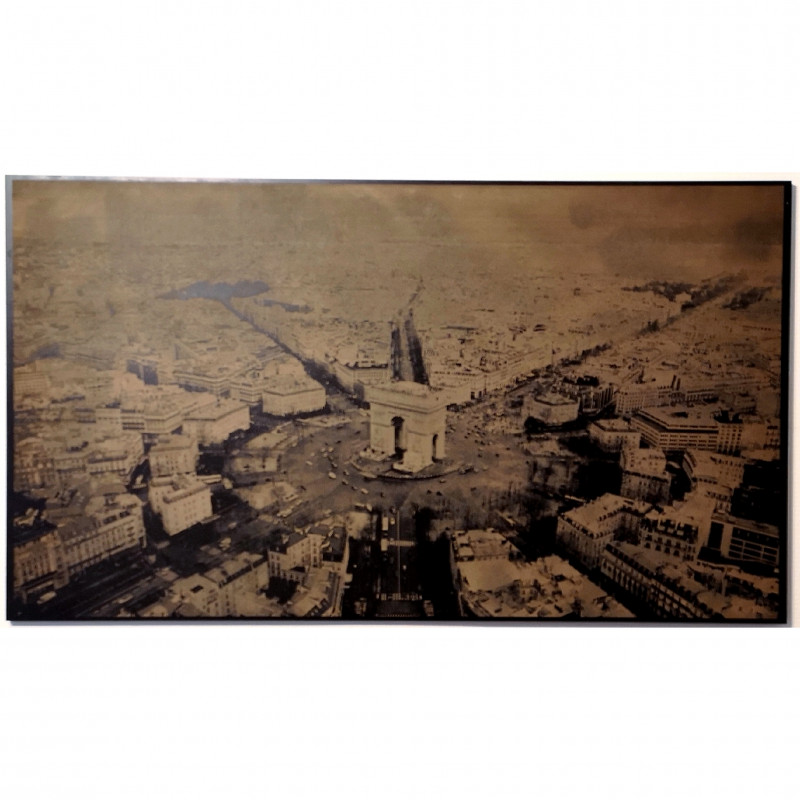 Tableau en Médium peint et gravé au laser, 100 x 60 cm.