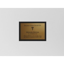 Support de plaque en Plexiglas noir (pour 1 plaque 30 x 20 cm).