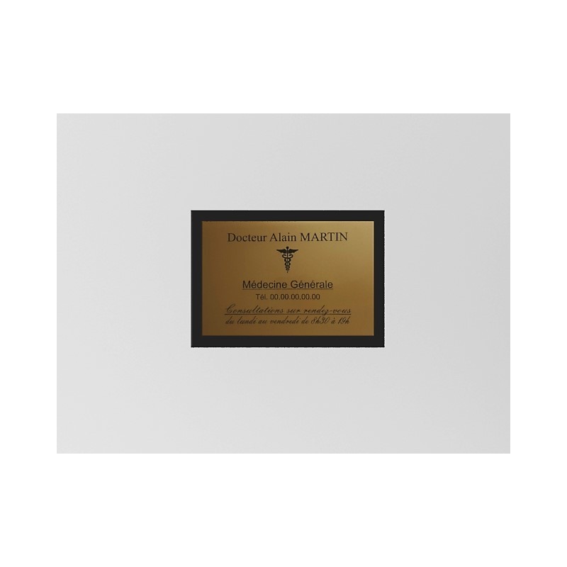 Support de plaque en Plexiglas noir (pour 1 plaque 30 x 20 cm).