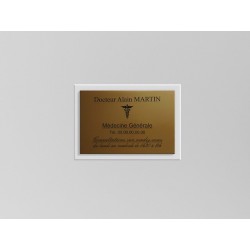 Support de plaque en mélaminé blanc (pour 1 plaque 30 x 20 cm).