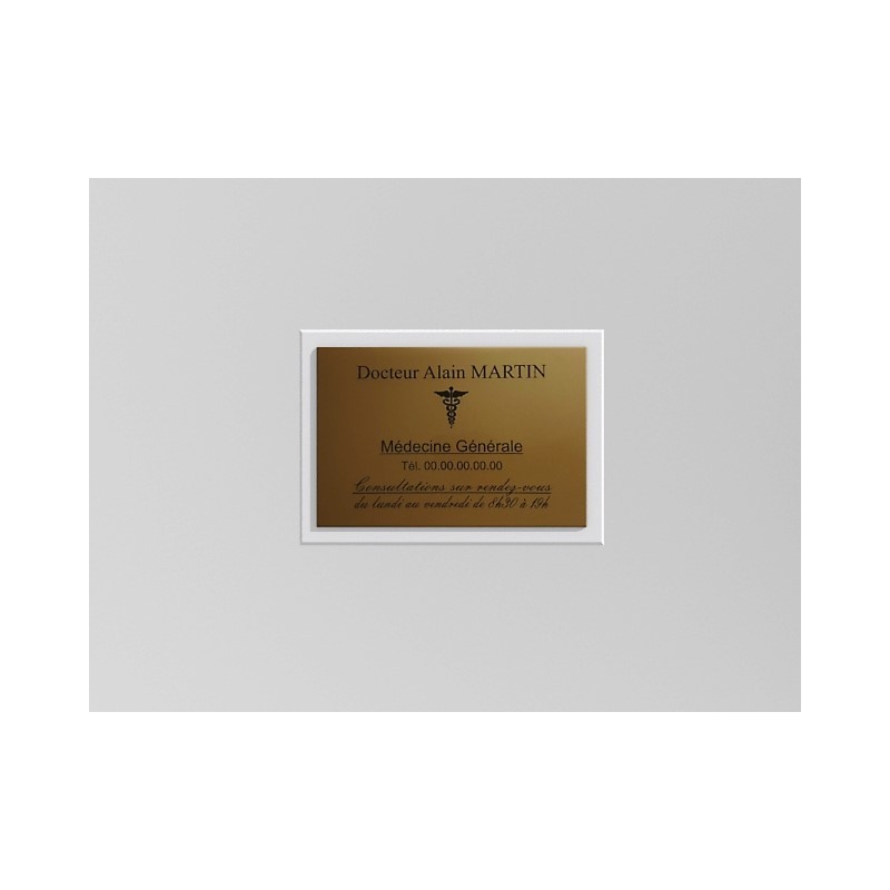 Support de plaque en mélaminé blanc (pour 1 plaque 30 x 20 cm).