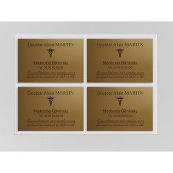 Support de plaque en mélaminé blanc  (pour 4 plaques 30 x 20 cm).