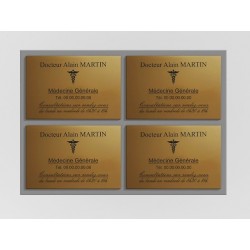 Support de plaque en mélaminé gris (pour 4 plaques 30 x 20 cm).