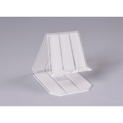 Support pour smartphone en plexiglas 3 mm, élégant et discret (sablé 3 lignes).